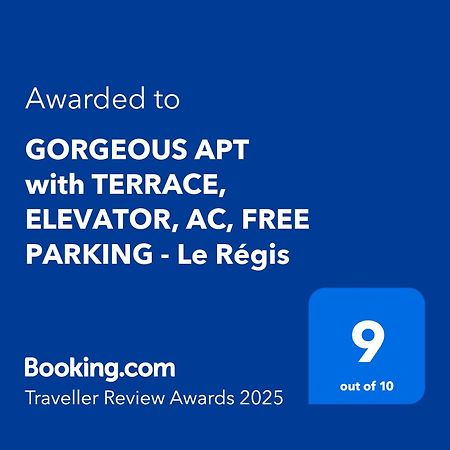 Gorgeous Apt With Terrace, Elevator, Ac, Free Parking - Le Regis Кан сюр Мер Екстериор снимка